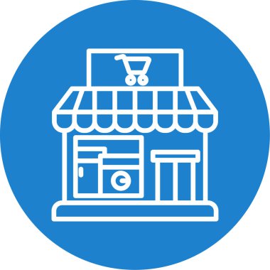 vektör mağaza simgesi çizimi