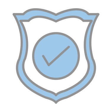 kalkan simgesi, vektör illüstrasyonu basit tasarım