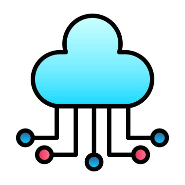 Bulut hesaplama. Web simgesi 