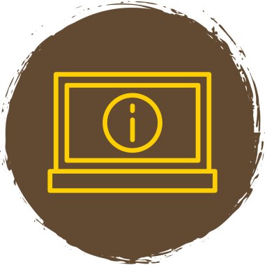 Basit bilgi işareti simgesi, vektör illüstrasyonu