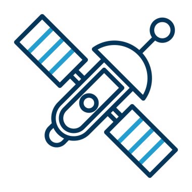 uydu simgesi, vektör illüstrasyonu basit tasarım