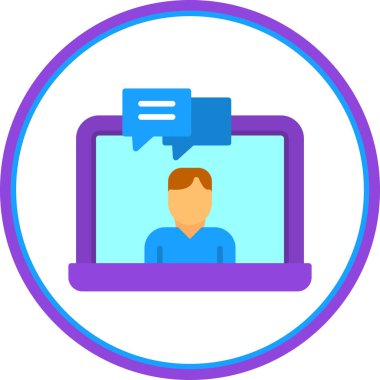 video. Web simgesi basit illüstrasyon