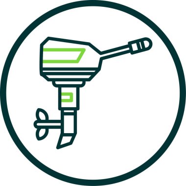 tekne ikonu vektör illüstrasyonu 