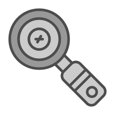 Büyüteç vektör simgesi, tasarım illüstrasyonu 