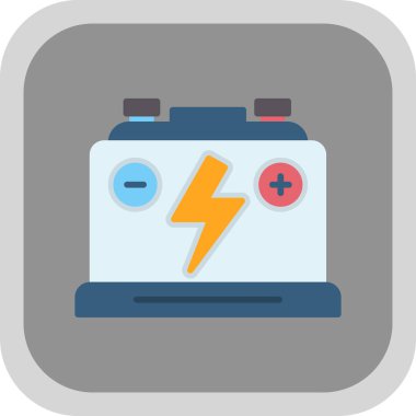 Pil. Web simgesi basit tasarım                       