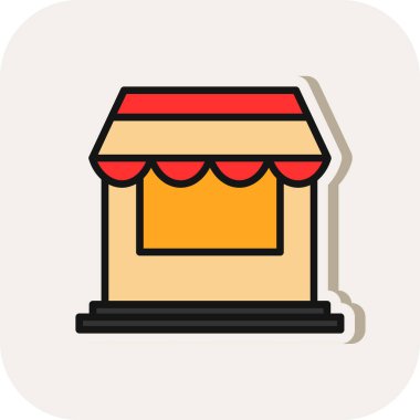 Basit depolama simgesi, vektör illüstrasyon tasarımı