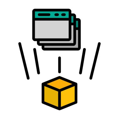 ağ paylaşım simgesi çizimi