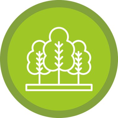 forest icon, vector illustration simple design