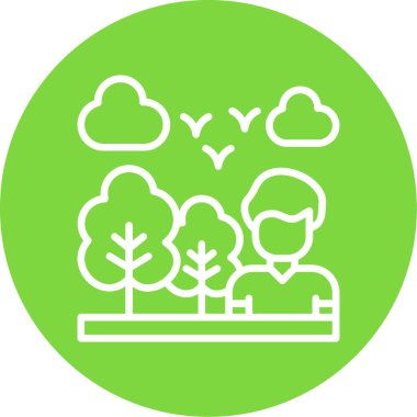 Ağaçlı Maceracı 'nın vektör simgesi