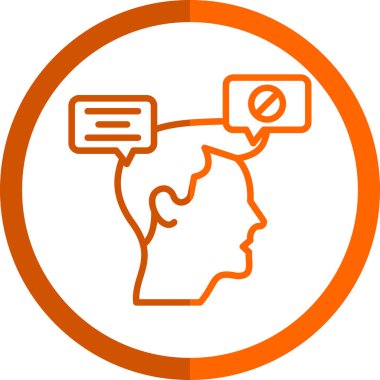 Beyin. Web simgesi basit illüstrasyon