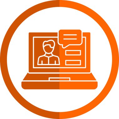 Seo modern simgesinin vektör illüstrasyonu, teknoloji kavramı