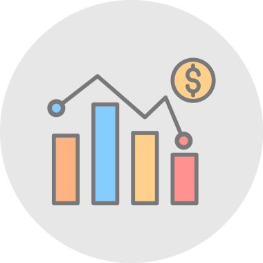 Ölçümleme, iş analizi vektör çizgisi simgesi