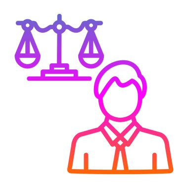 Denge adalet simgesi tam - özet biçiminde