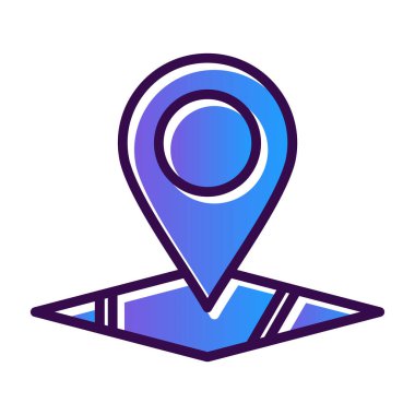 konum pin konum simgesi, vektör arkaplan 