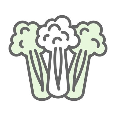 Kereviz simgesi, basit vektör çizimi. Sağlıklı yemek.