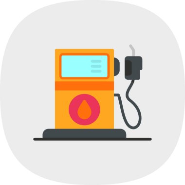 Düz biçimli elektrik santrali simgesi