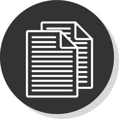 belge simgesi vektör illüstrasyonu 