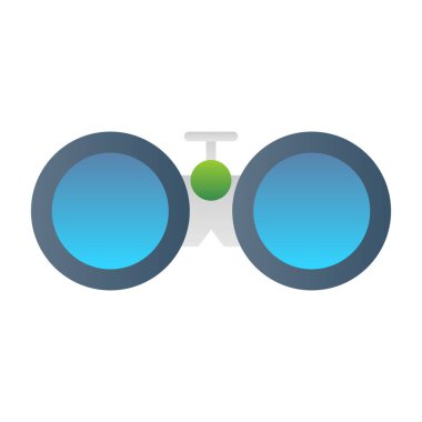 Dürbün simgesi, vektör illüstrasyonu basit tasarım