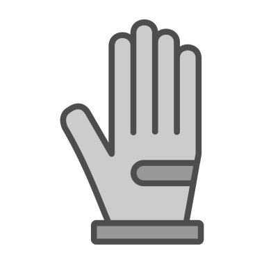 eldiven ağ ikonu vektör illüstrasyonu 