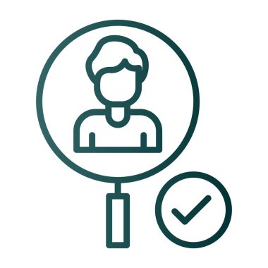 kullanıcı vektörü ince çizgi simgesi