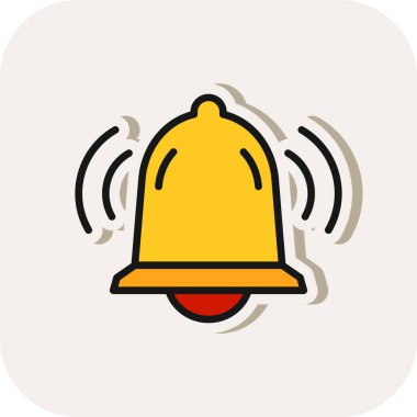 Alarm çanı simgesinin vektör çizimi