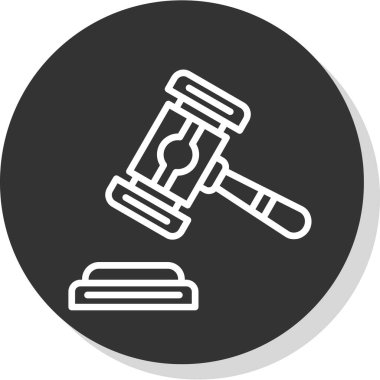 çekiç araç simgesi. vektör illüstrasyonu