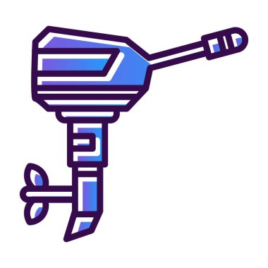 tekne ikonu vektör illüstrasyonu 