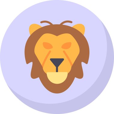 Basit Aslan vektör çizimi basit tasarım