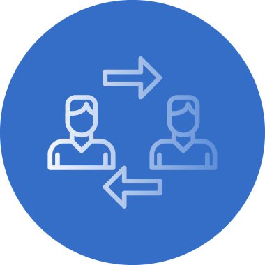 İnsan simgesinin vektör illüstrasyonu