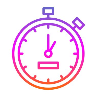 Kronometre simgesi çizimi 