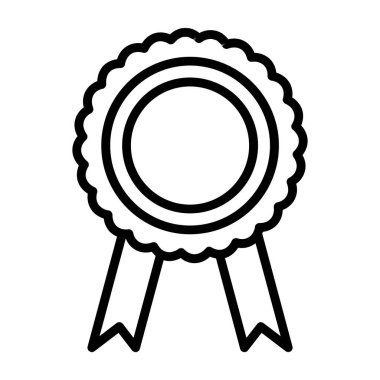 Madalya. Web simgesi basit illüstrasyon