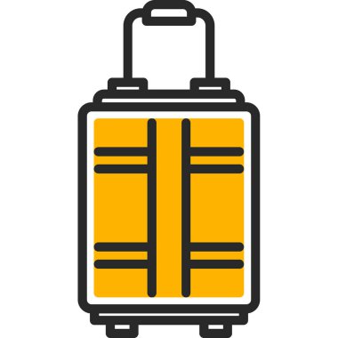 Bagaj web simgesi, vektör çizim 