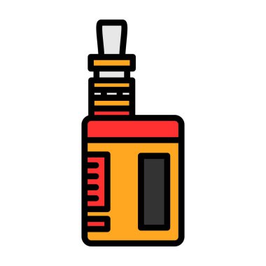 İlaç şişesi simgesinin vektör illüstrasyonu