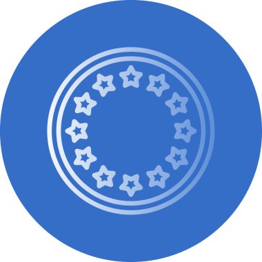 yıldızlar düz simge, vektör illüstrasyonu