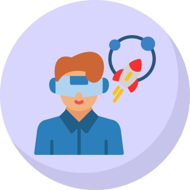 Sanal gerçeklik. Basit illüstrasyon