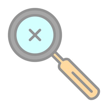 Arama renkli vektör simgesi