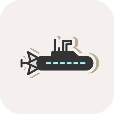 Denizaltı vektör simgesi 