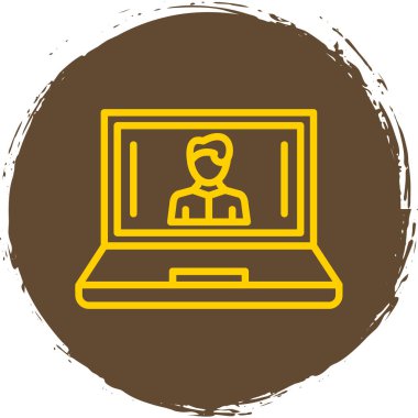 dizüstü bilgisayar simgesi, vektör illüstrasyonu