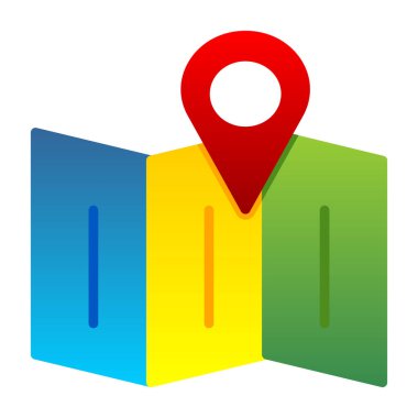 harita pin konumu simgesi düz biçimli