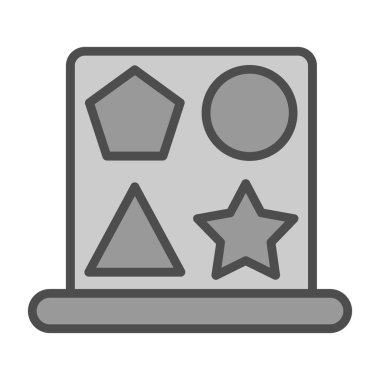 yıldız simgesi vektör illüstrasyonu