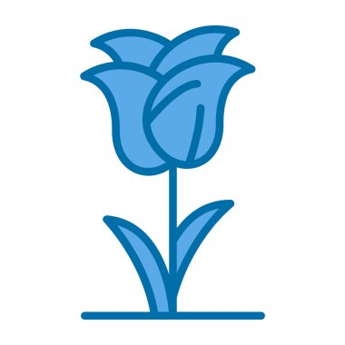 Lale çiçek simgesinin vektör illüstrasyonu