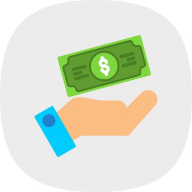 Ödeme web simgesi, vektör illüstrasyonu