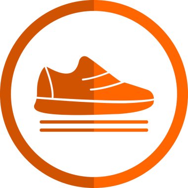 spor ayakkabısı ikon vektör illüstrasyonu 