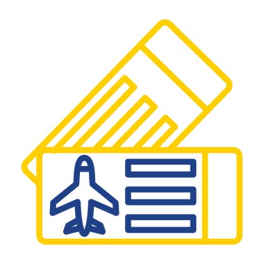 seyahat bileti ikonu. özet çizimi