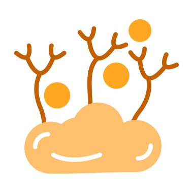 bulut simgesi, vektör illüstrasyonu