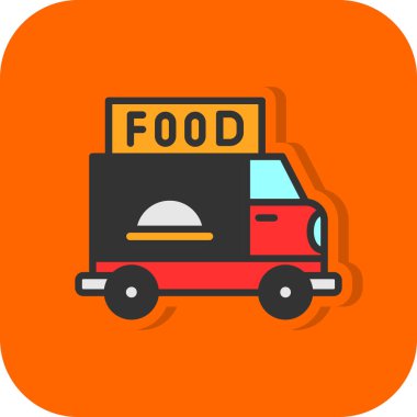 yemek dağıtım vektör simgesi