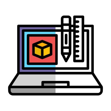 bilgisayar simgesi vektör illüstrasyonu