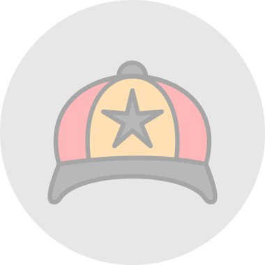 Şapka. Web simgesi basit illüstrasyon