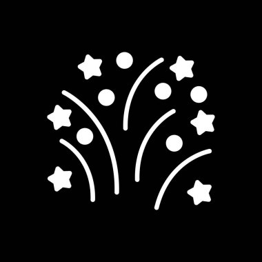 Havai fişek simgesi, vektör illüstrasyonu 