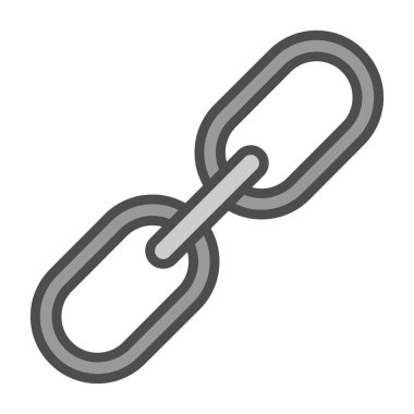 Zincir simgesi, vektör illüstrasyonu